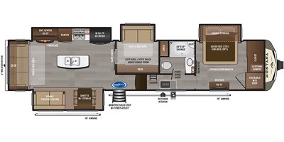 2019 Keystone Montana 3854BR floorplan