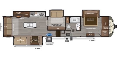 2019 Keystone Montana 3855BR floorplan