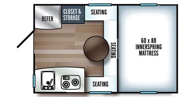 2019 Palomino Real-Lite Truck Camper HS-1801 floorplan