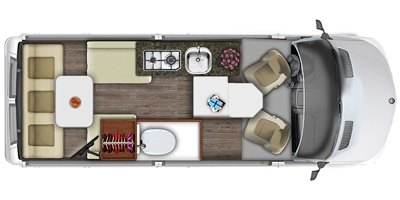 2019 Roadtrek SS Agile floorplan