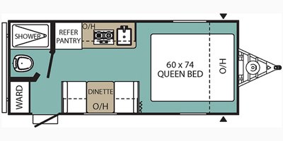 2019 Coachmen Viking Single Axle 17FB floorplan