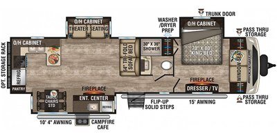 2019 Venture SportTrek Touring Edition STT336VRK floorplan