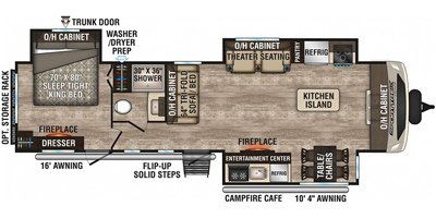 2019 Venture SportTrek Touring Edition STT333VFK floorplan