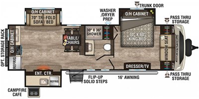 2019 Venture SportTrek Touring Edition STT293VRK floorplan