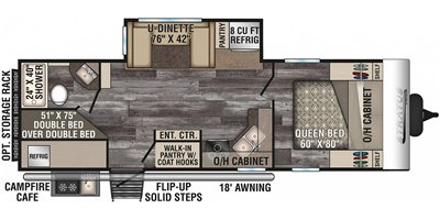 2019 Venture Stratus SR261VBH floorplan