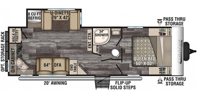 2019 Venture Stratus SR261VRK floorplan