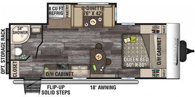 2019 Venture Stratus SR221VRB floorplan