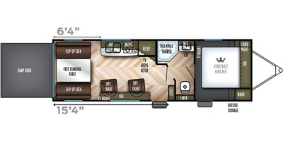 2019 Forest River Vengeance Rogue 25V floorplan