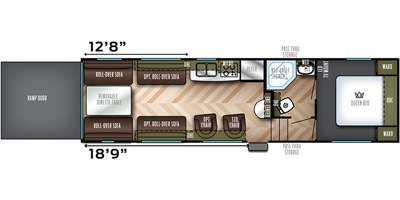 2019 Forest River Vengeance Rogue 295A18 floorplan