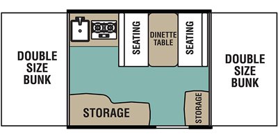 2019 Coachmen Viking LS 1706XLS floorplan