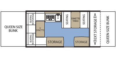 2019 Coachmen Viking LS 2308LS floorplan