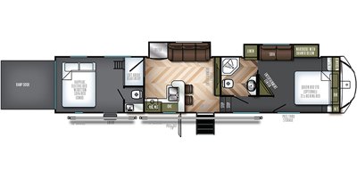 2019 Forest River Vengeance 421V13 floorplan