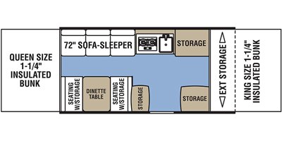 2019 Coachmen Clipper Sport 125 ST floorplan