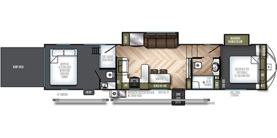 2019 Forest River Vengeance 345A13 floorplan