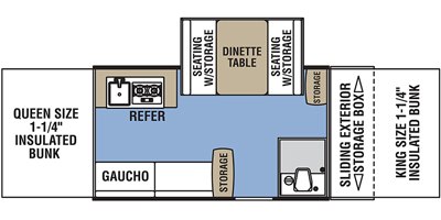 2019 Coachmen Clipper Classic 1285 SST floorplan