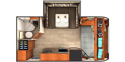 2019 Lance Travel Trailer 1685 floorplan