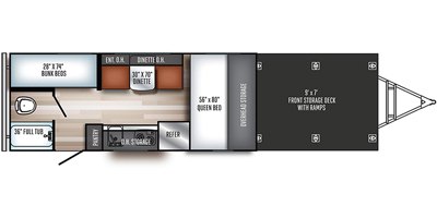 2019 Palomino Real-Lite Mini 177 ORV floorplan