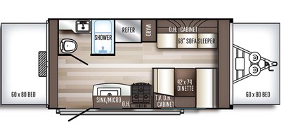 2019 Palomino SolAire Expandable 163 X floorplan