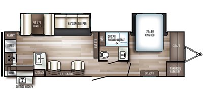 2019 Palomino SolAire Ultra Lite 304 RKDS floorplan