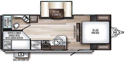 2019 Palomino SolAire Ultra Lite 240 BHS floorplan