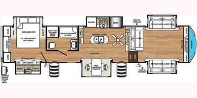 2019 Forest River Sierra 379FLOK floorplan