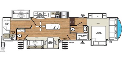 2019 Forest River Sandpiper 382VIEW floorplan