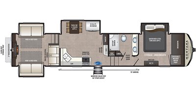 2019 Keystone Montana High Country 372RD floorplan