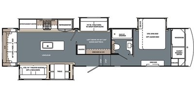 2019 Forest River Cardinal Limited 3780LFLE floorplan