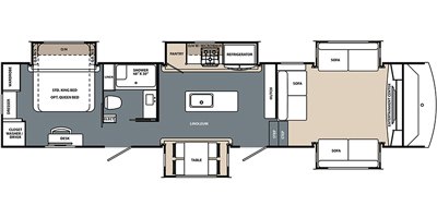 2019 Forest River Cardinal Limited 3900FLLE floorplan