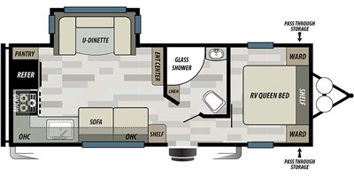 2019 Forest River EVO T2360 floorplan