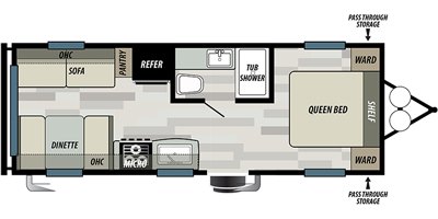 2019 Forest River EVO T2010 floorplan