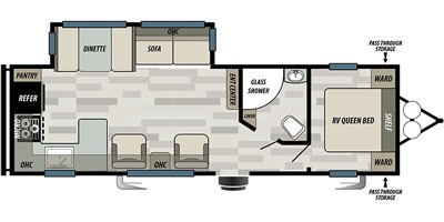 2019 Forest River EVO T2790 floorplan