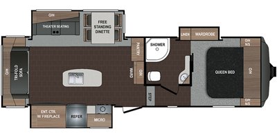 2019 Dutchmen Atlas 2952RLF floorplan