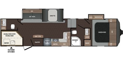 2019 Dutchmen Atlas 3112BHF floorplan