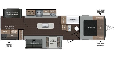 2019 Dutchmen Atlas 3382BH floorplan