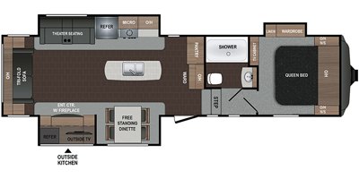 2019 Dutchmen Atlas 3002RLF floorplan