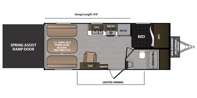 2019 Dutchmen Rubicon 203XLT floorplan