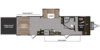 2019 Dutchmen Rubicon 311XLT floorplan