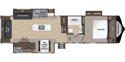 2019 Dutchmen Aerolite Astoria 3003RLF floorplan