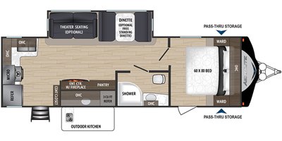 2019 Dutchmen Aerolite 2683RK floorplan