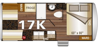 2019 Northwood Nash 17K floorplan