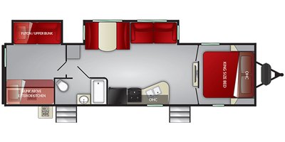 2019 Cruiser RV Embrace Ultra-Lite EL310 floorplan