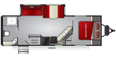 2019 Cruiser RV Shadow Cruiser SC260RBS floorplan