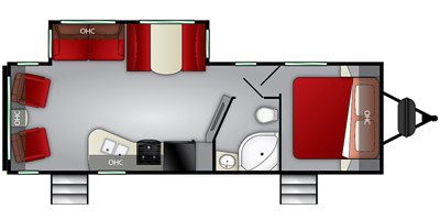 2019 Cruiser RV Shadow Cruiser SC263RLS floorplan