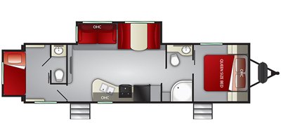 2019 Cruiser RV Shadow Cruiser SC289RBS floorplan