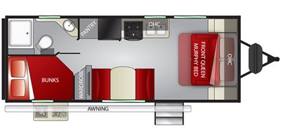 2019 Cruiser RV Shadow Cruiser SC220DBS floorplan