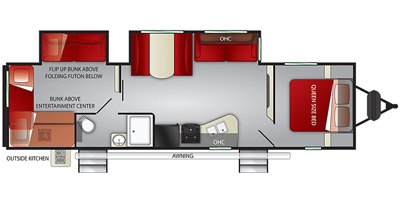 2019 Cruiser RV Shadow Cruiser SC325BHS floorplan