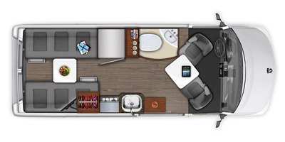 2019 Roadtrek ZION Base floorplan