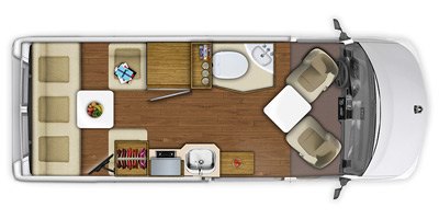 2019 Roadtrek ZION SRT floorplan