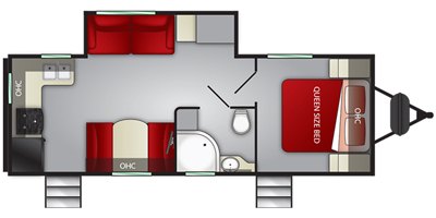 2019 Cruiser RV Fun Finder Extreme Lite 24RK floorplan